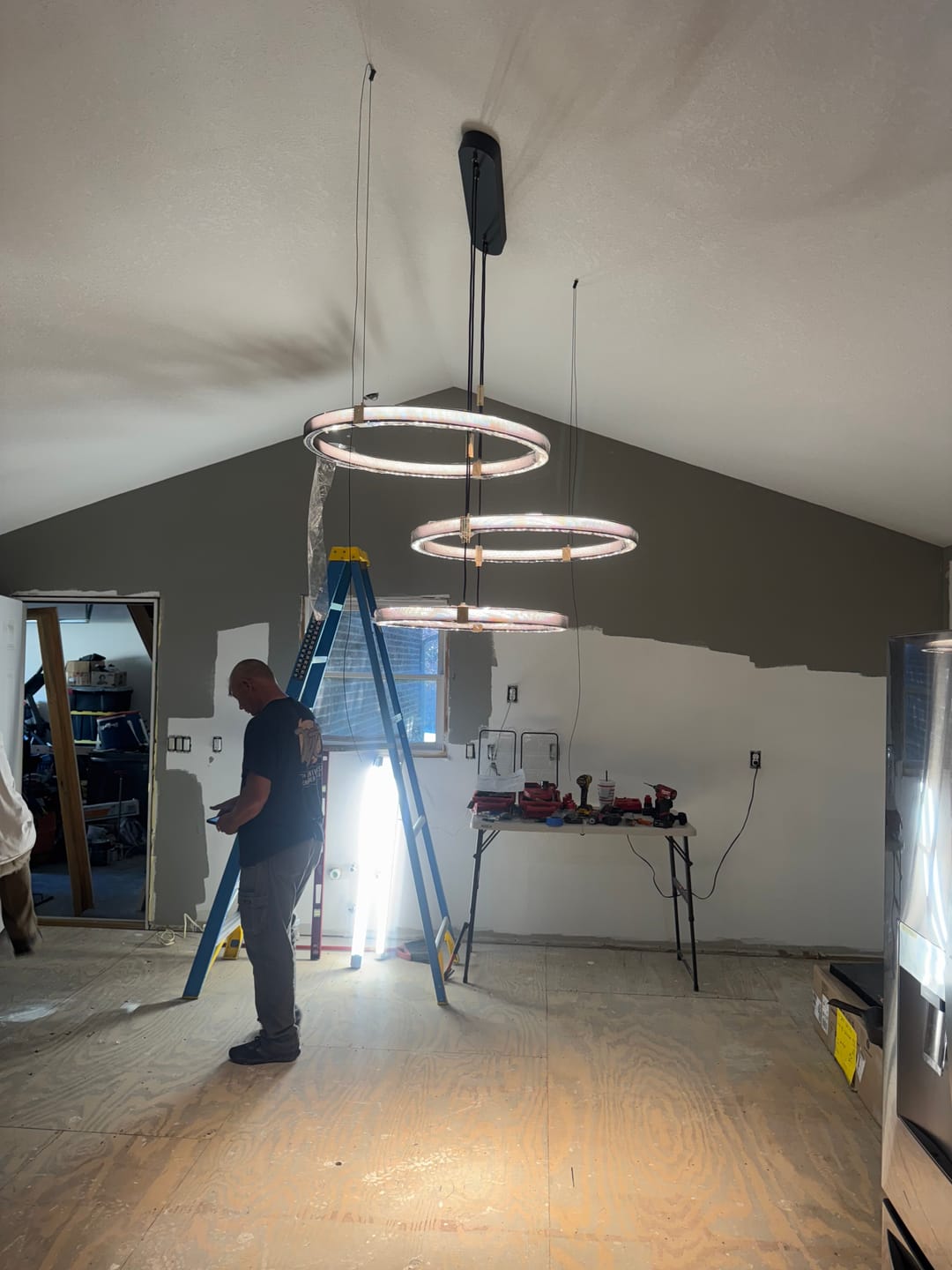 Customer photo review of Matrix Ring Chandelier