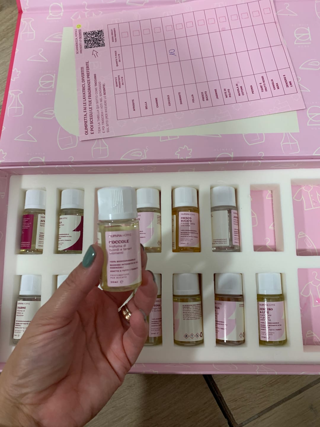 Customer photo review of Discovery Kit Laundry Collection – 14 Fragranze + Magic Wash & Soft