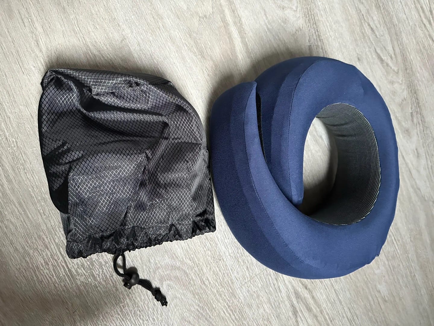 Customer photo review of Memory Foam Travel Pillow