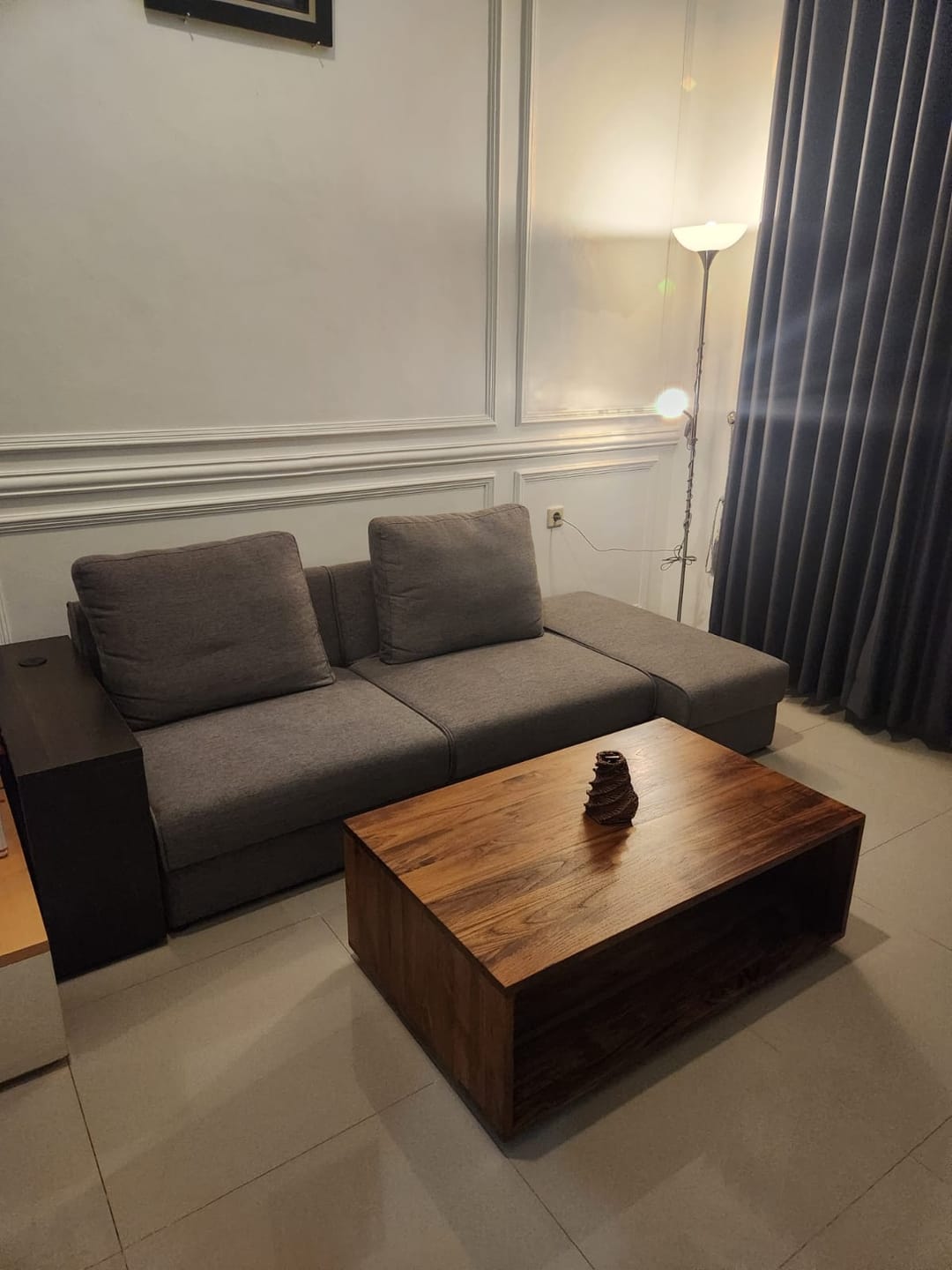 Customer photo review of Timeless Teak Coffee Table with Seamless Storage