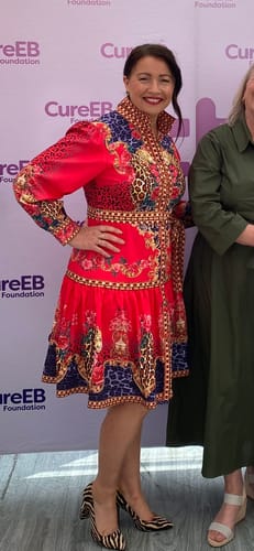 Customer photo review of Catalina Red Multi Print Dress