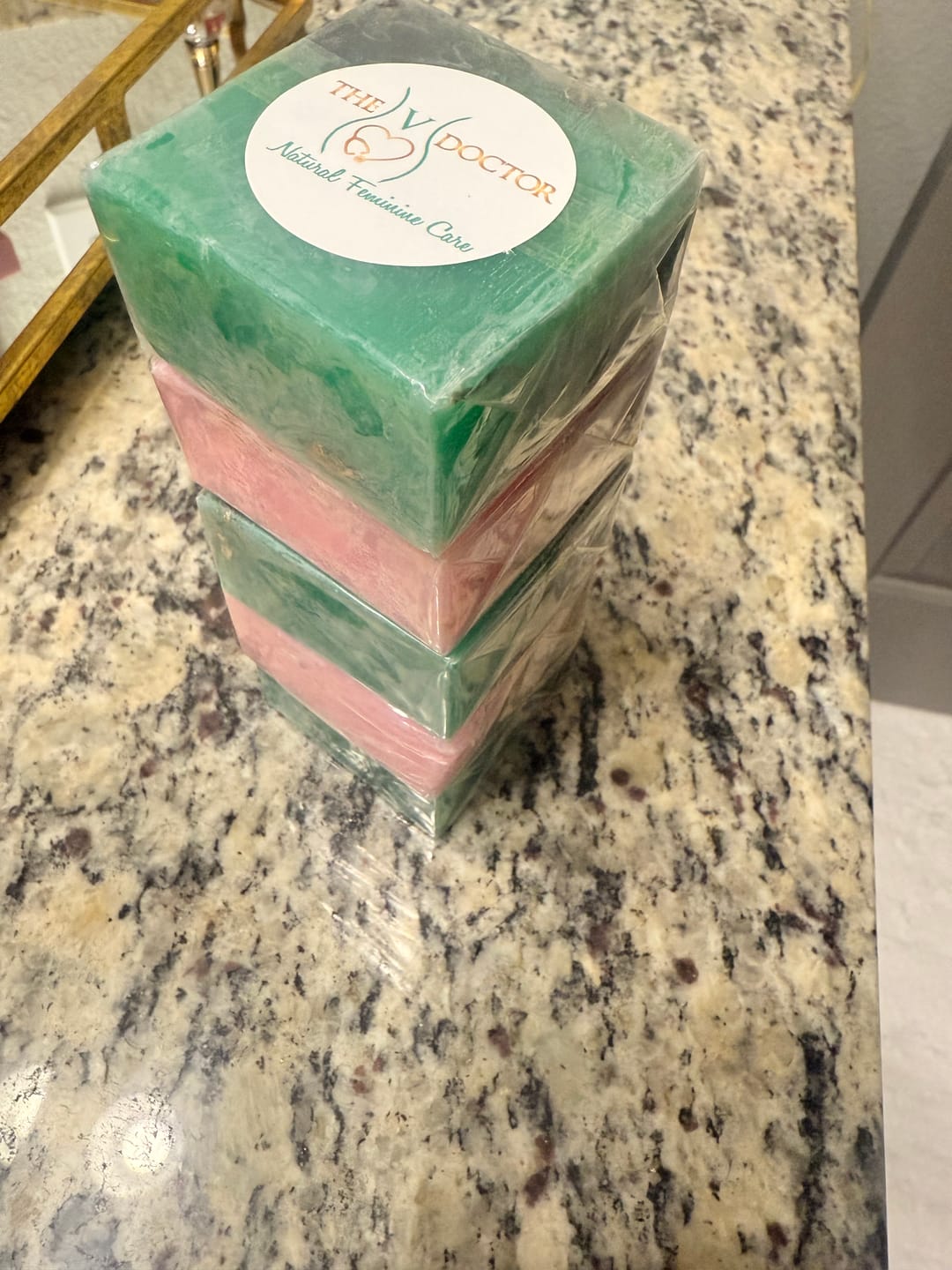Customer photo review of PRETTY-V YONI BAR "Sweet V Care Bundle" 3 Pack (Save $5 Instantly) - Yoni Bar Soap