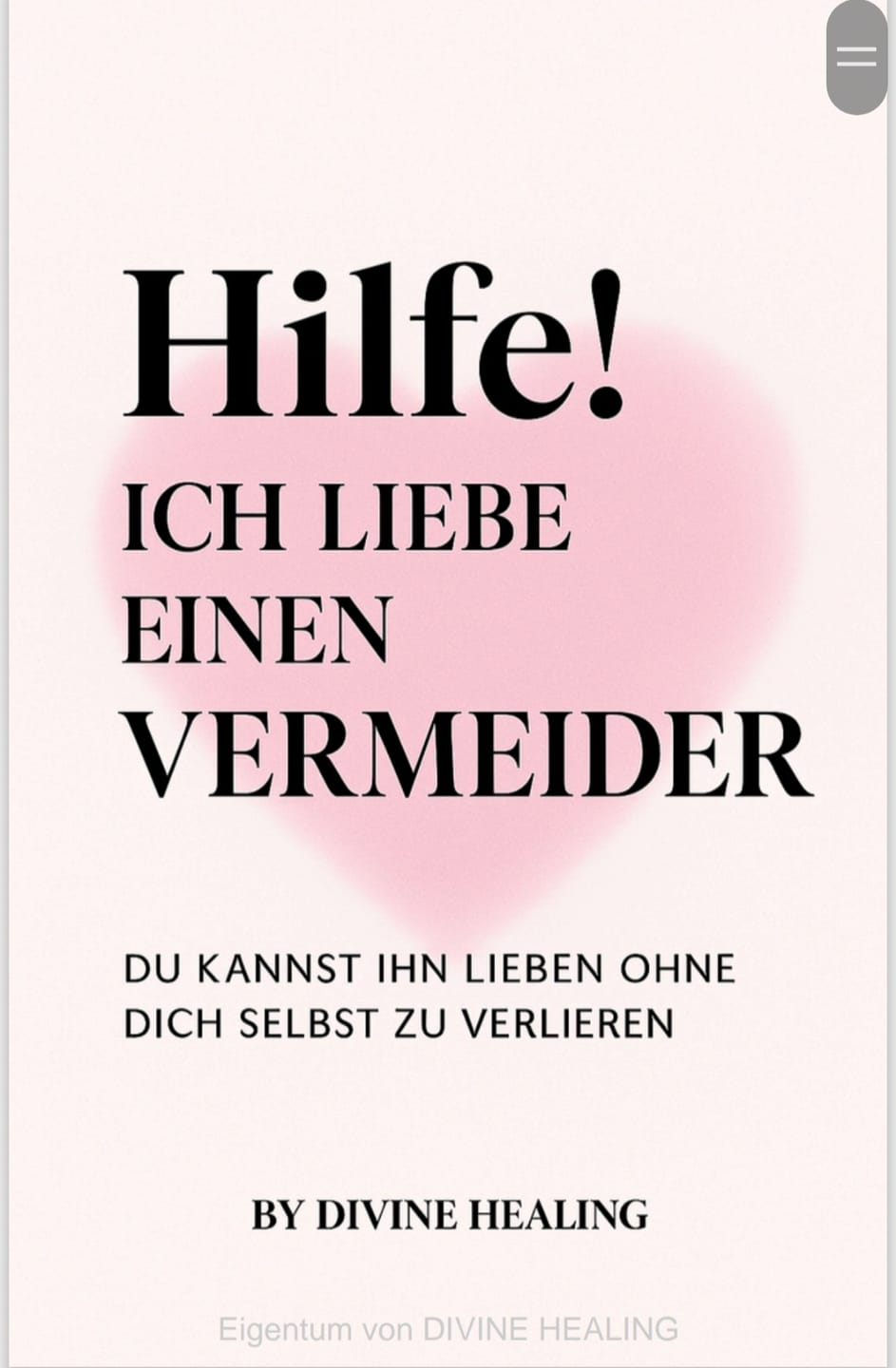 Customer photo review of E-Book: Hilfe! Ich liebe einen Vermeider