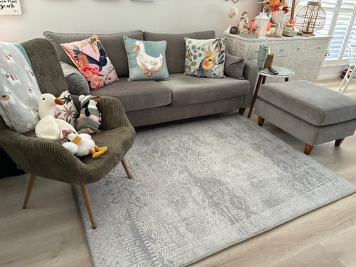 Customer photo review of The Mellow Mat v2® Designer Print | Silver Mist (Soft Touch Sensory Tatami Rug) PR01