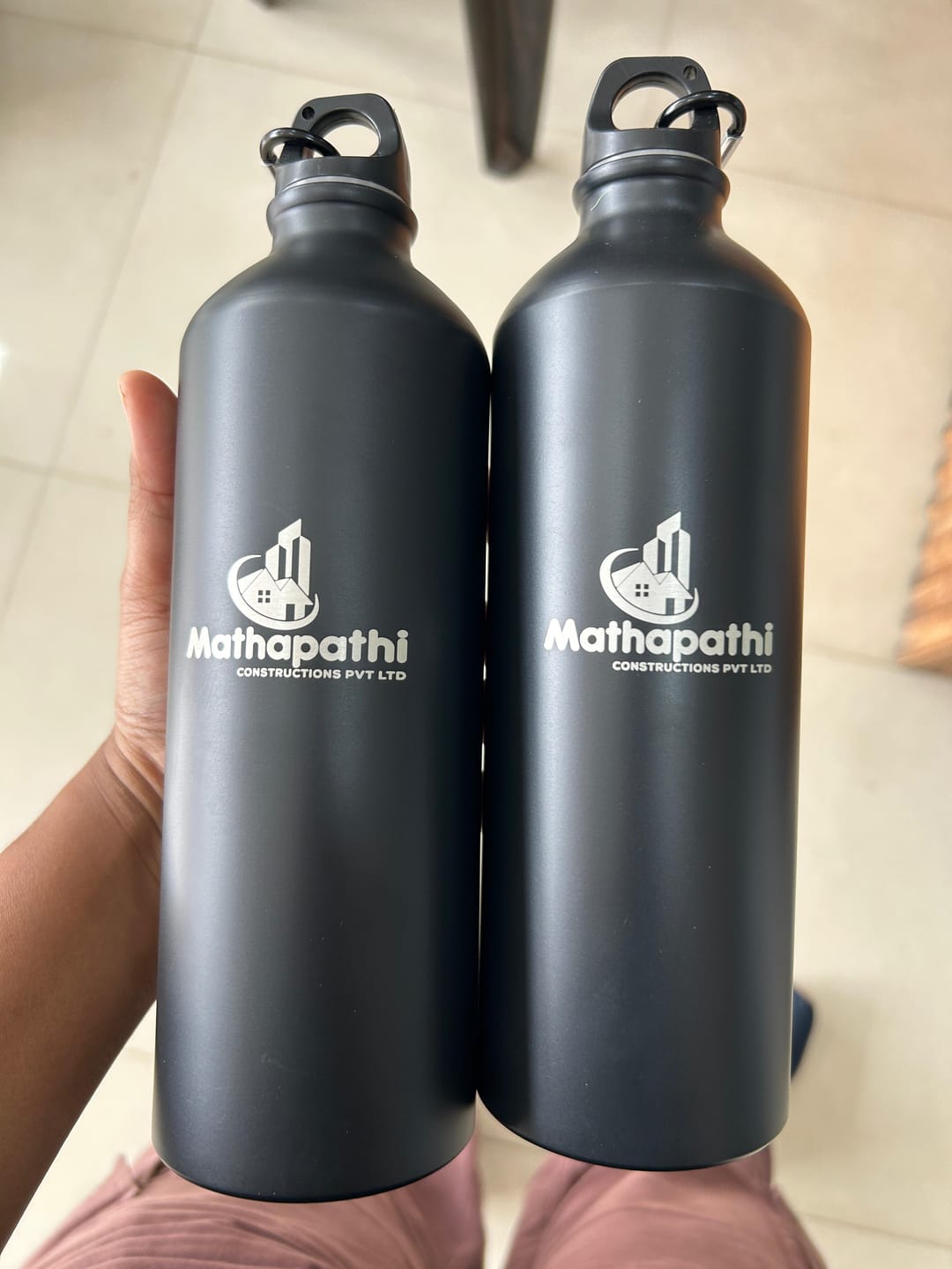 Customer photo review of Premium Water Bottle | Best for Corporate Gifting | PrintMine.in