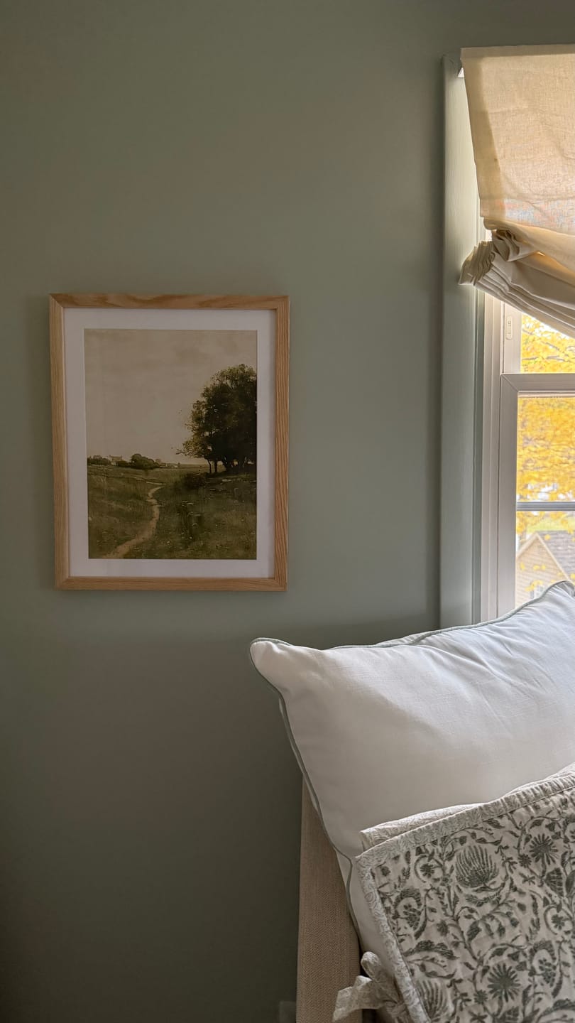 Customer photo review of Muted Green Countryside Landscape No2