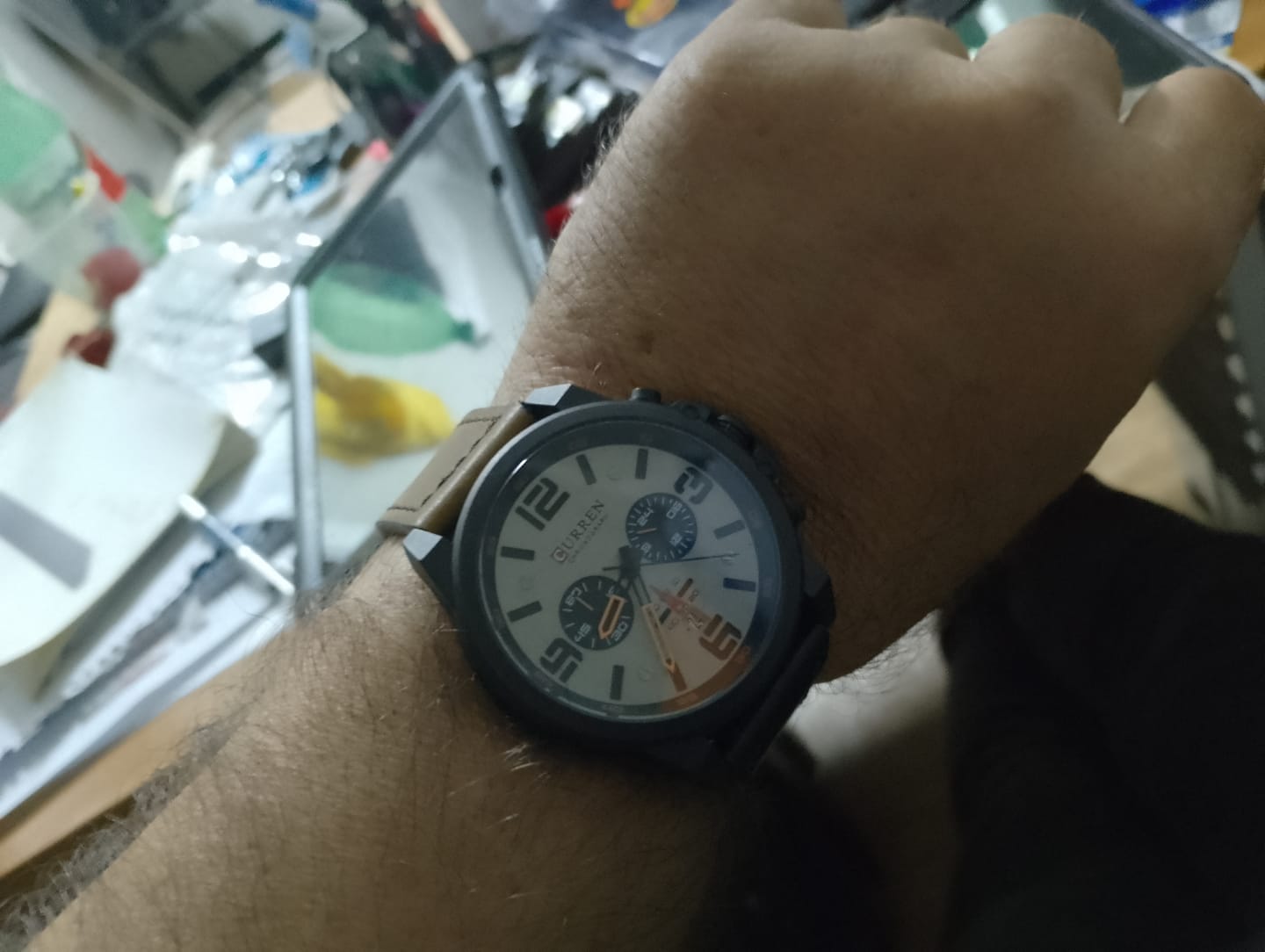 Customer photo review of Curren Sofia® orologio uomo pelle