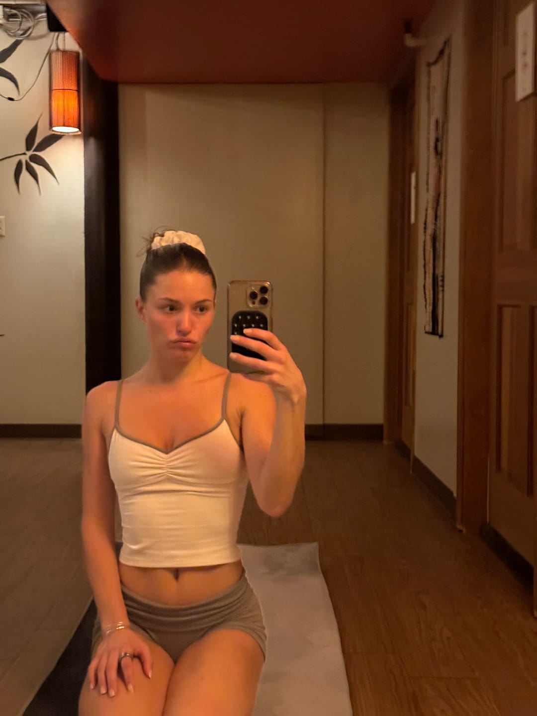 Customer photo review of The Ballet Tank / Cream-ClayMask