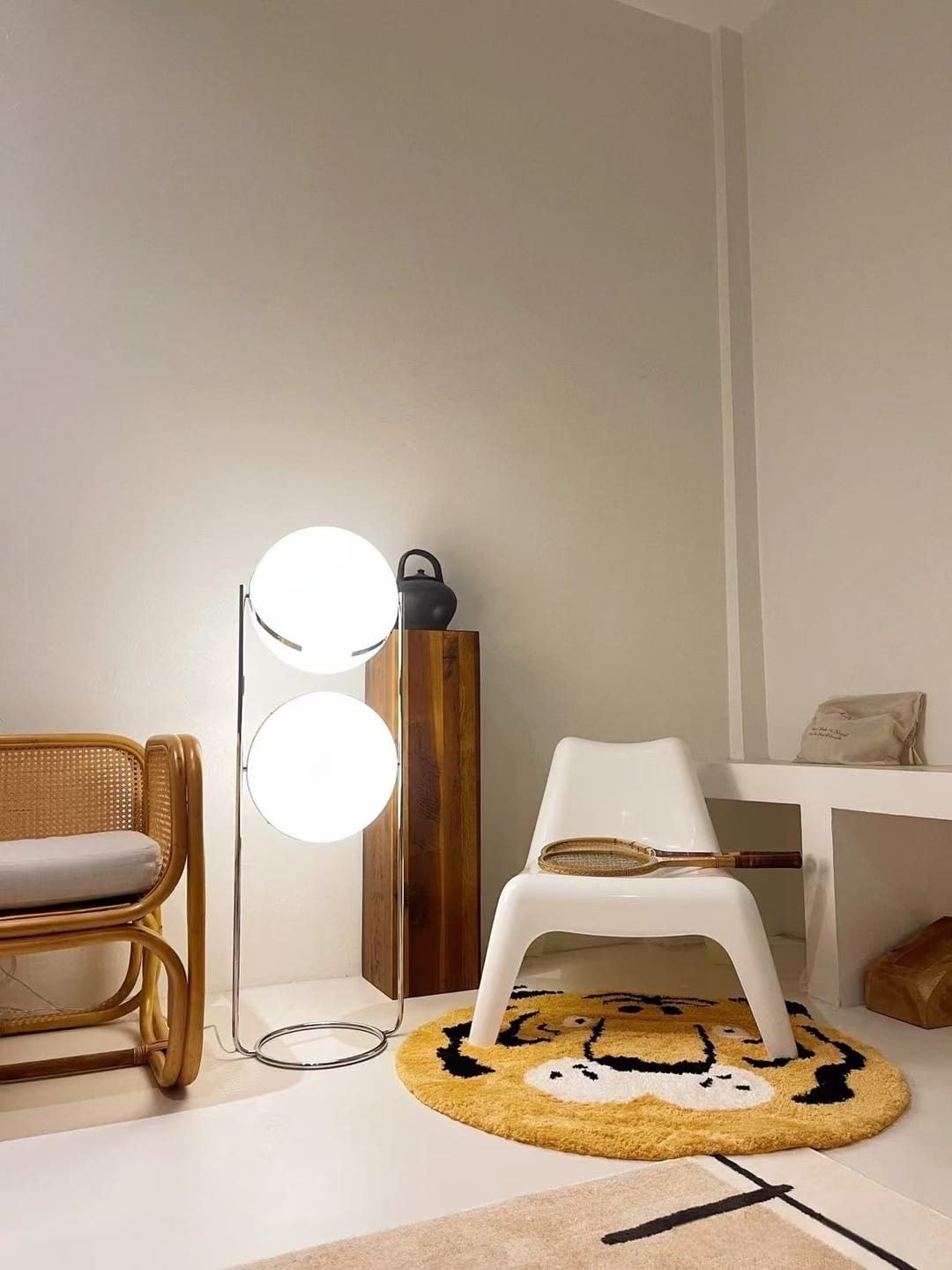 Customer photo review of Home Decor Metal Chrome Desk Floor Lamp for Living Room