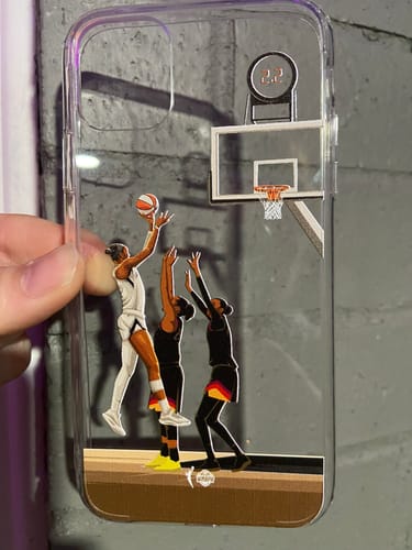 Customer photo review of A’ja Wilson | The Shot - WNBPA Clear Case