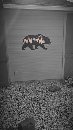 Customer photo review of Bear - Metal Wall Art