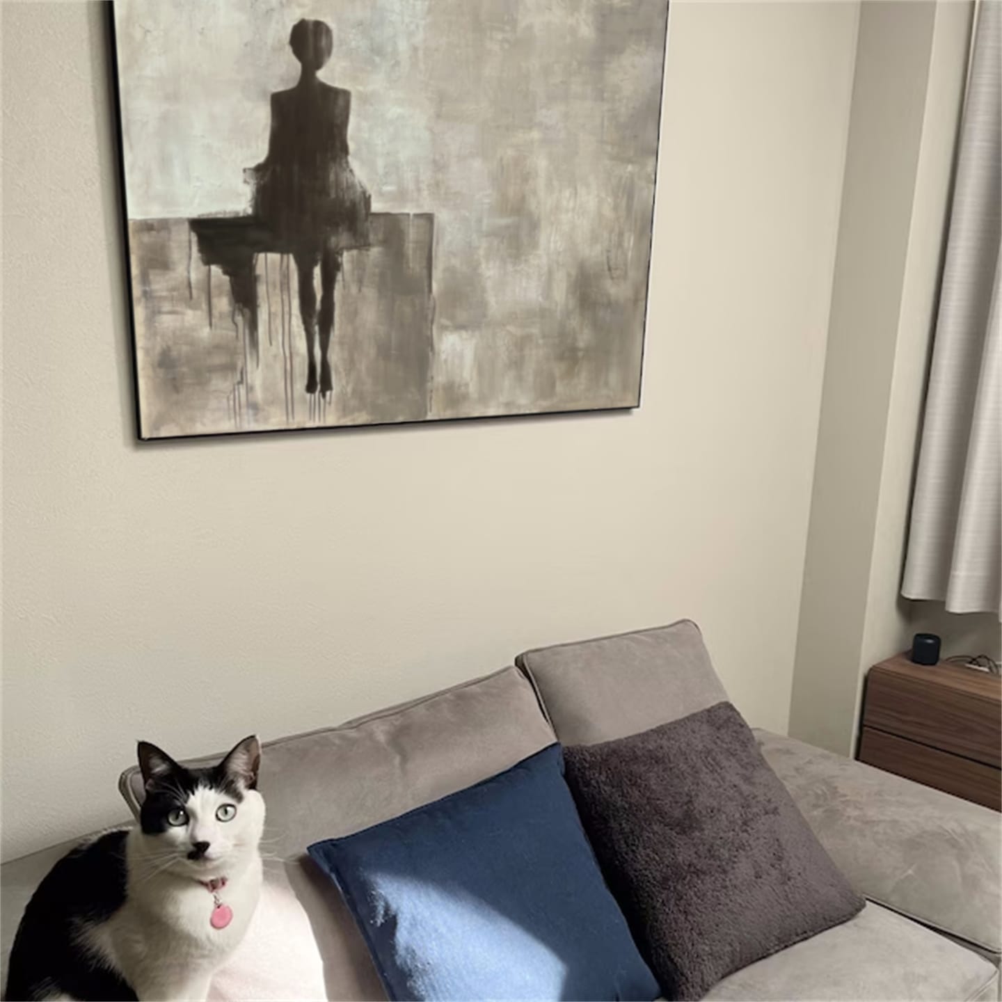Customer photo review of Contemporary Abstract Minimalist Wall Art #CW028