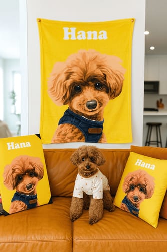 Customer photo review of Petcanva©オーダーメイド ペット似顔絵