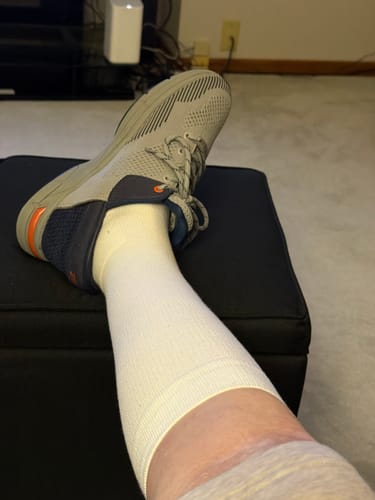 Customer photo review of Performance Eucalyptus Compression Socks