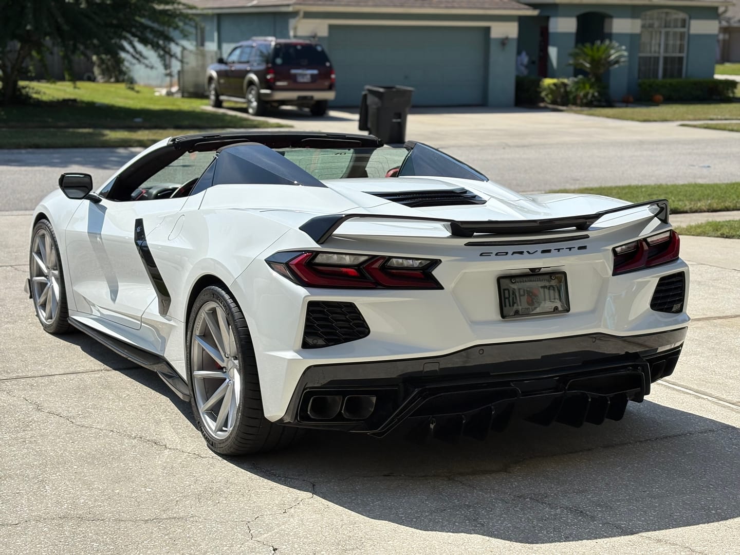 Customer photo review of Corvette C8 Rear Bumper Add-On Diffuser Splitter Lip