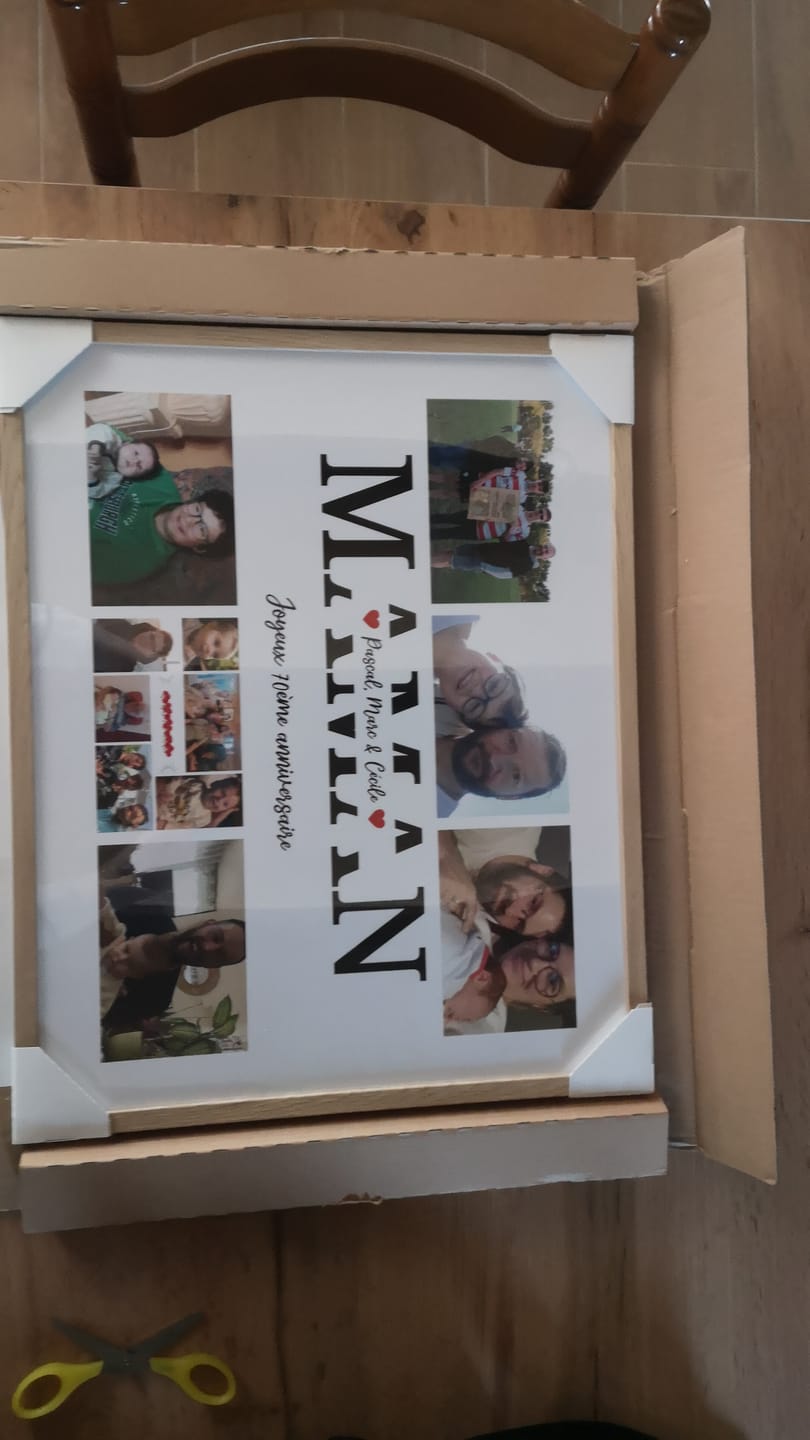 Customer photo review of Maman et photos - Affiche Personnalisée