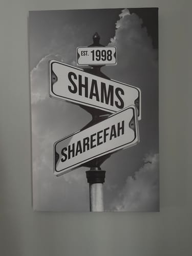 Customer photo review of COUPLES DATE OF LOVE by Cstm Canvas