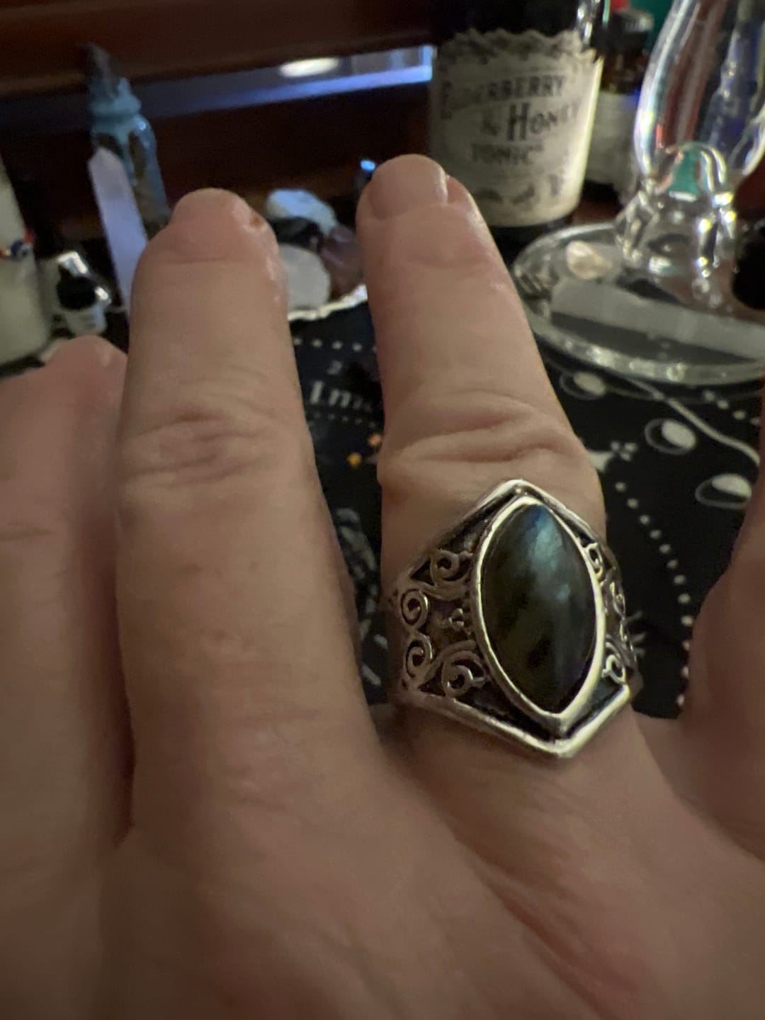 Customer photo review of Awakening Labradorite Ring
