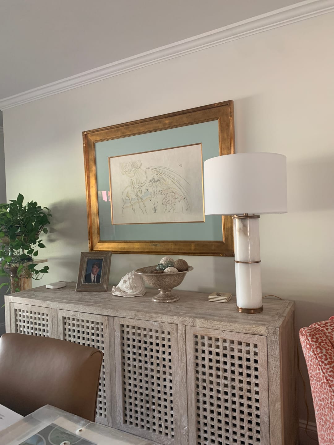 Customer photo review of Denby Driftwood Lattice Sideboard - Whitewash