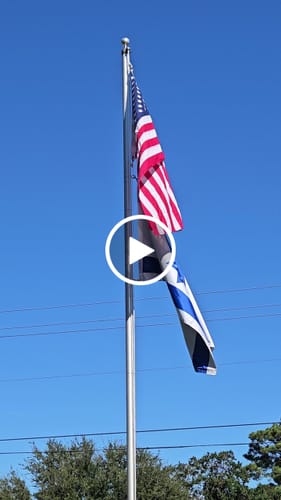 Customer video review of Heavy Duty American Nylon Flag - Made In USA