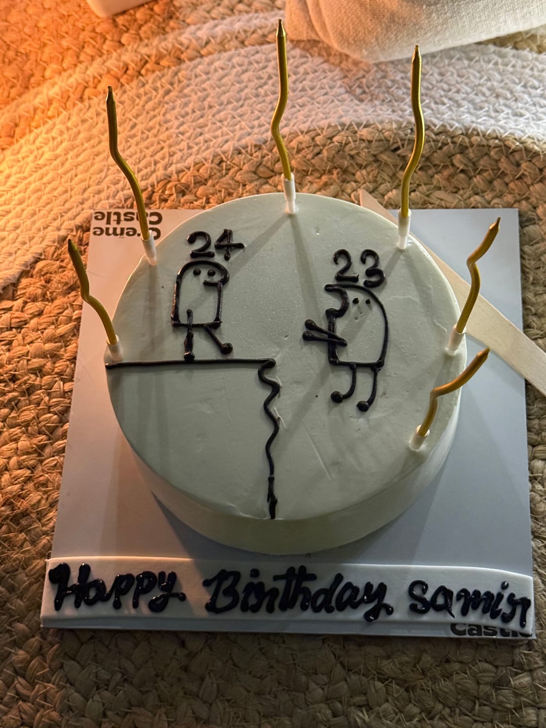 Customer photo review of Meme Funny Cake