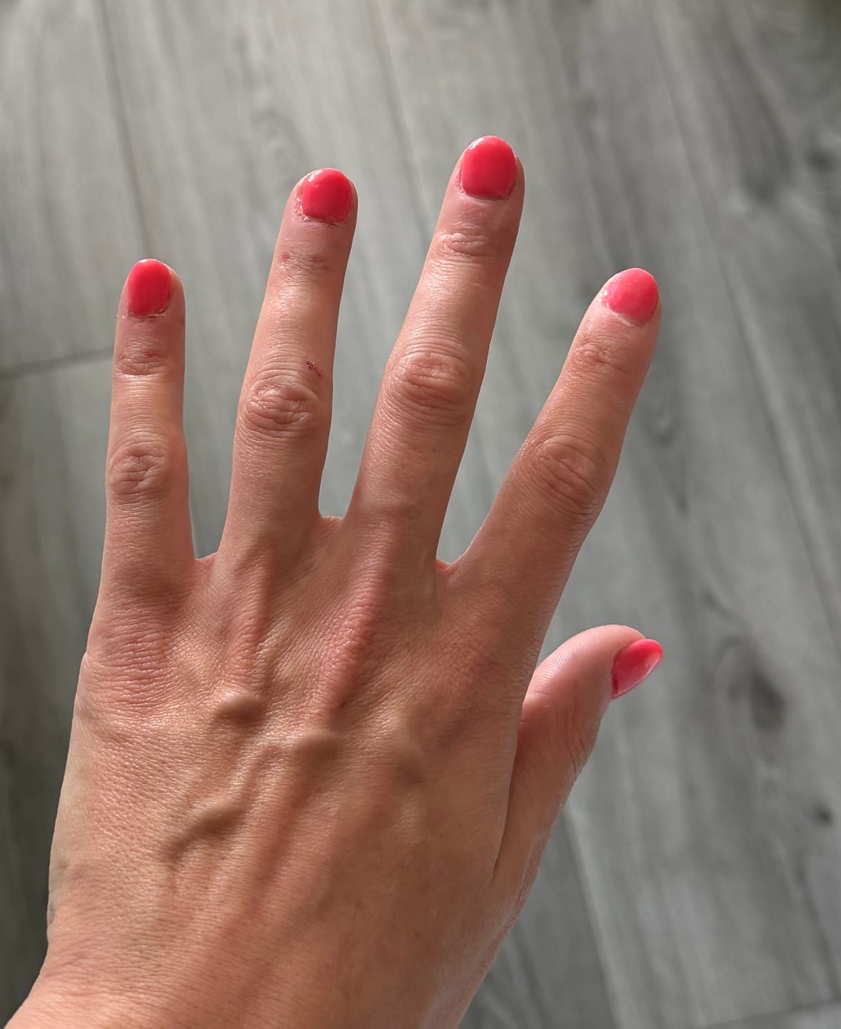 Customer photo review of Sunset Lover Dipping Powder