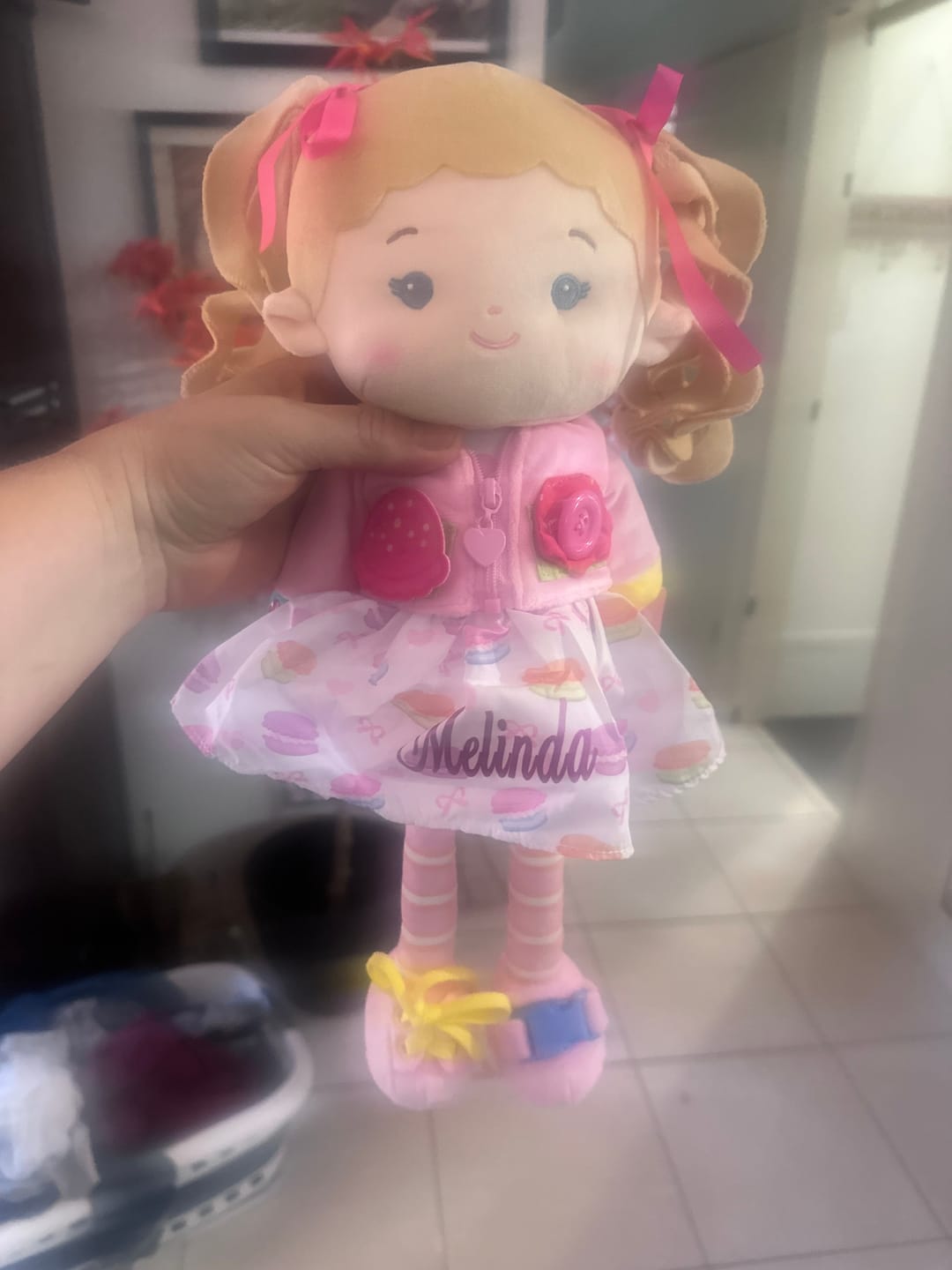 Customer photo review of Personalized Cupcake Girl - Montessori Doll