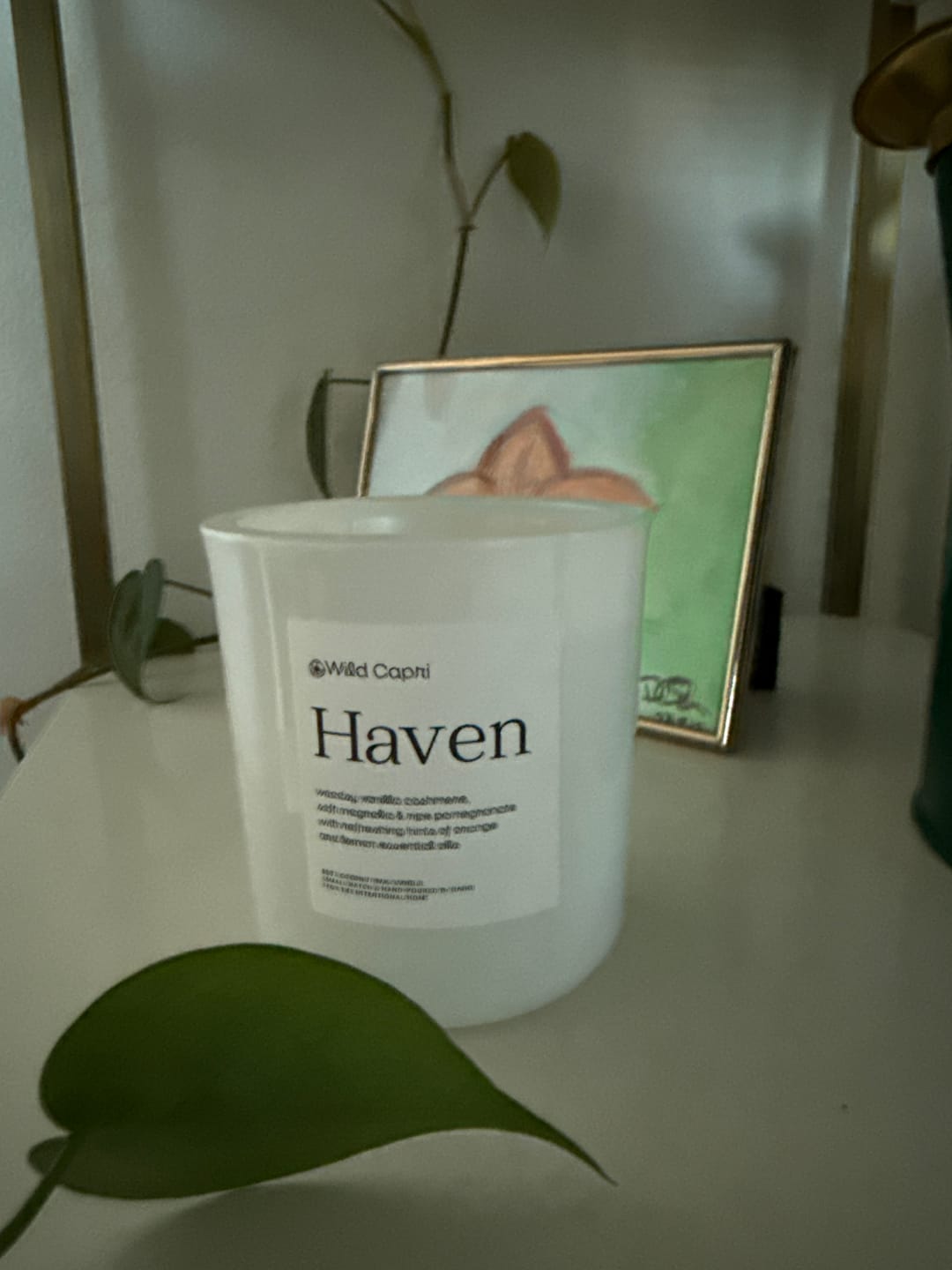 Customer photo review of Haven Candle