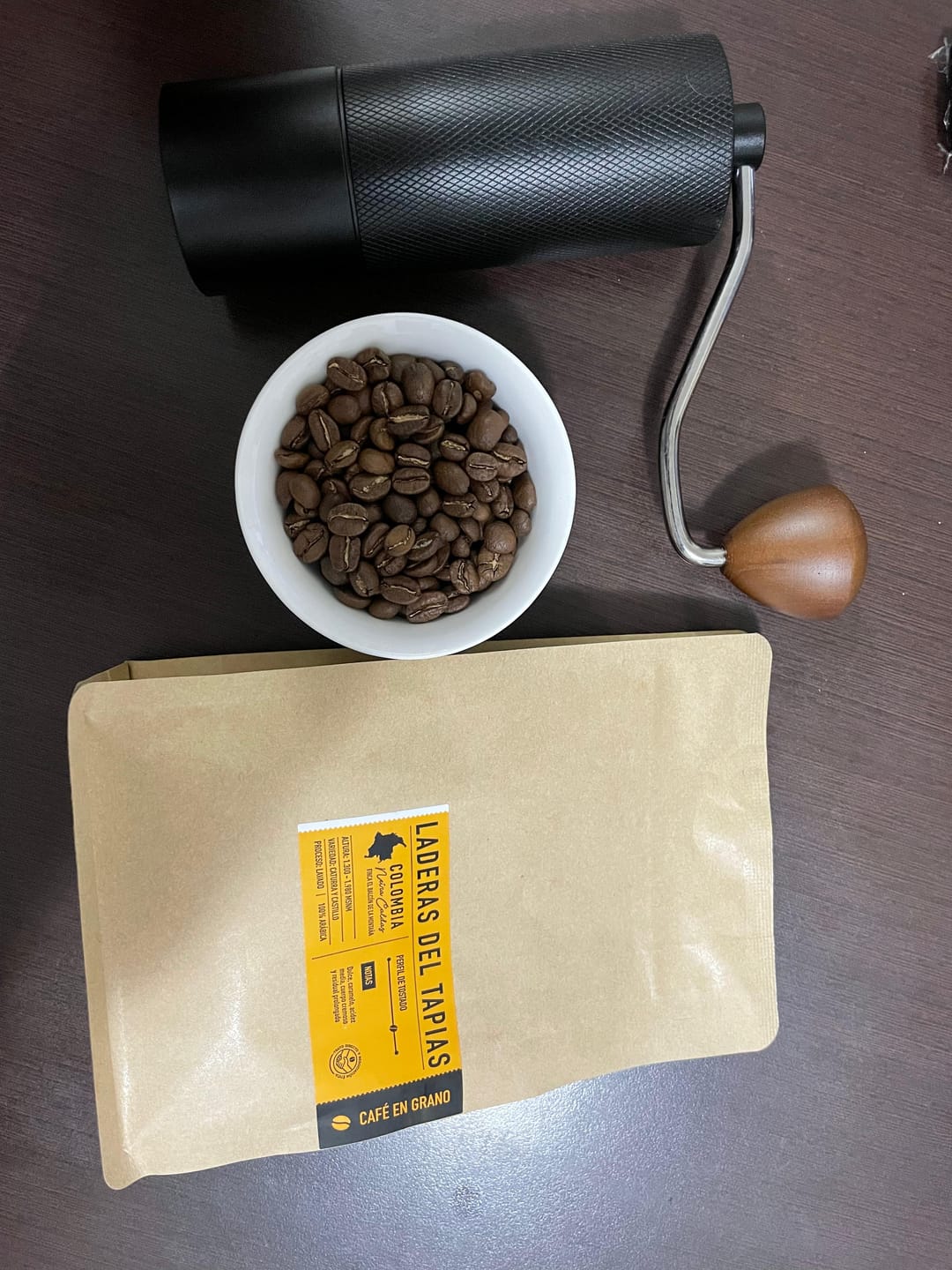 Customer photo review of Colombia | Laderas del Tapias Bolsa 250 gramos | GRANO ENTERO