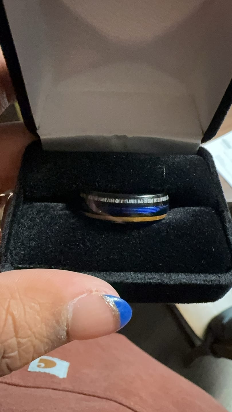 Customer photo review of Antler, Fishing Line and Wood Ring