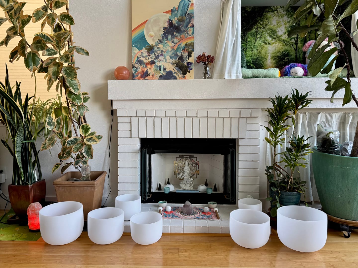 Customer photo review of FULL SET - ALL 7 CHAKRA SINGING BOWLS (Exact Pitch)