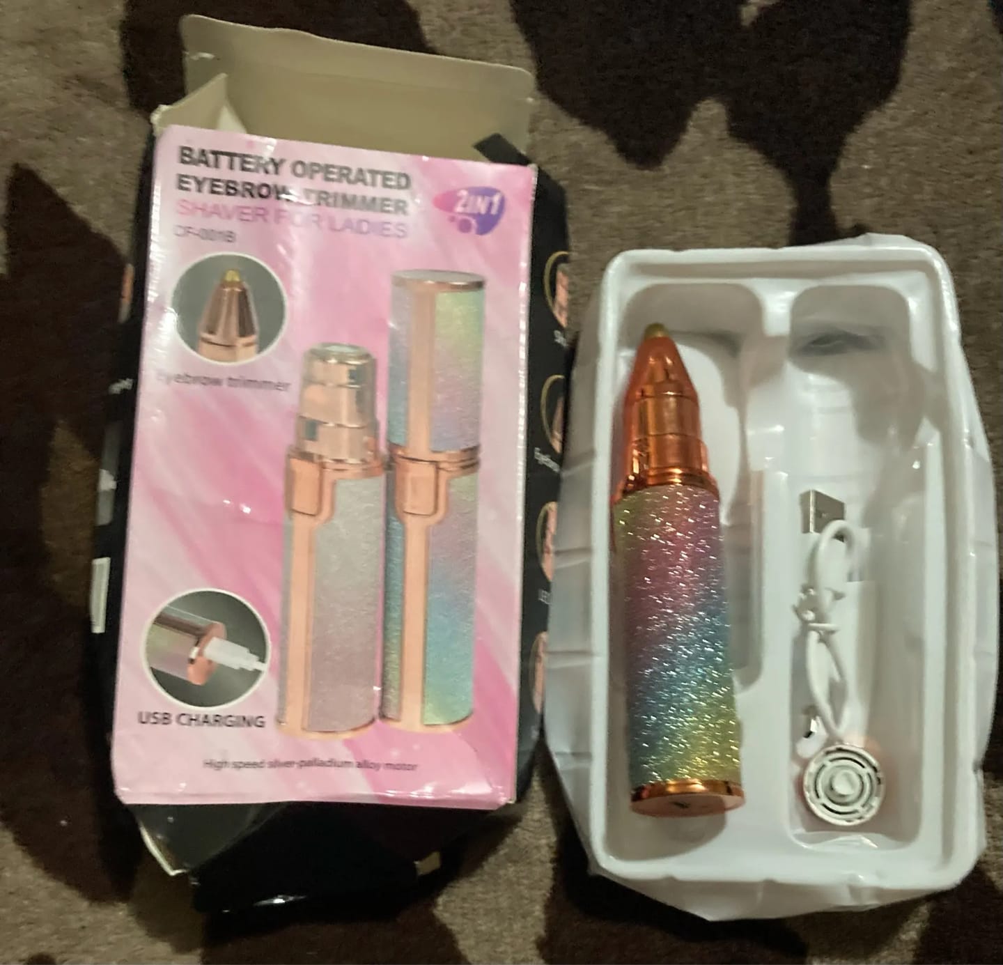 Customer photo review of 2 In 1 Rechargeable Flawless Eyebrow & Facial Hair Remover