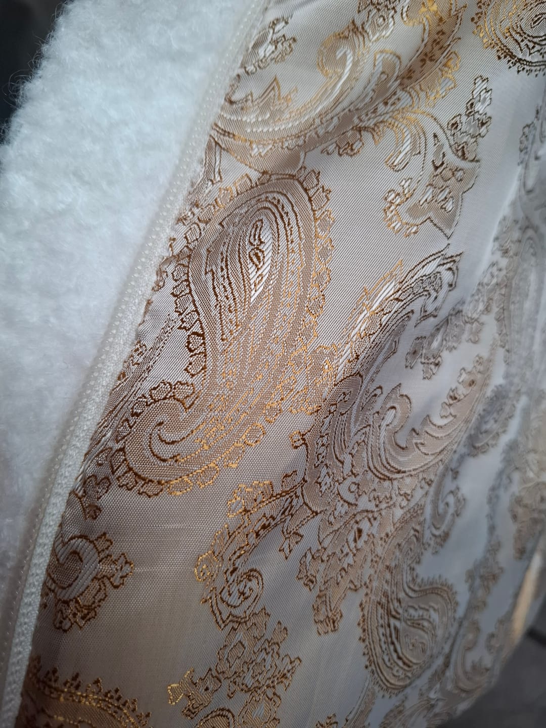 Customer photo review of Paisley Jacquard Lining Fabric