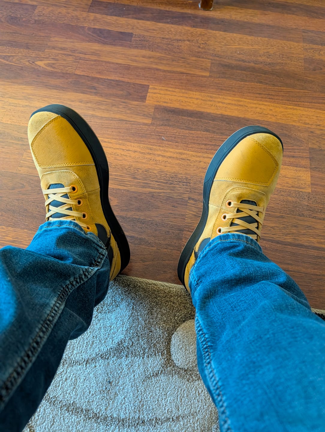 Customer photo review of RIDEIRON Street Leather Anti-Slip Motorcycle Riding Shoes | MS6002