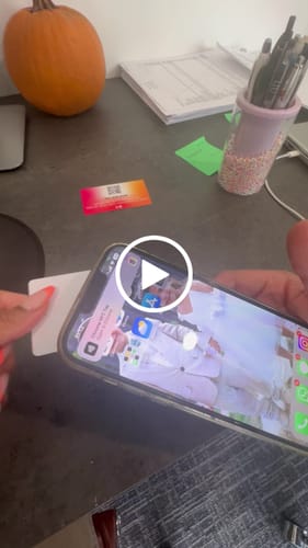Customer video review of Wave NFC Business Card