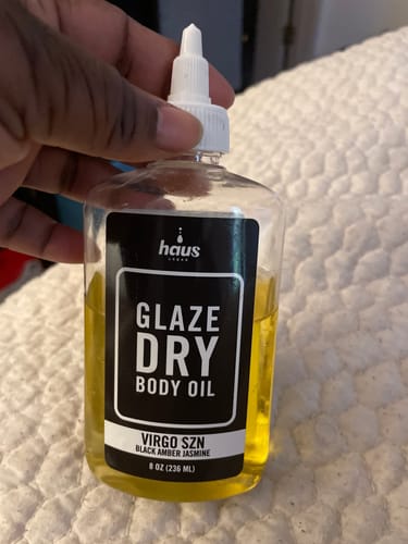 Customer photo review of VIRGO SZN GLAZE DRY BODY OIL (8 OZ) | BLACK AMBER JASMINE
