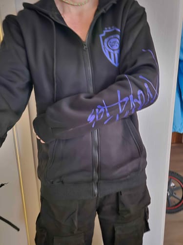 Customer photo review of KPOP KARMA 2025 Printed Zip Up Hoodie