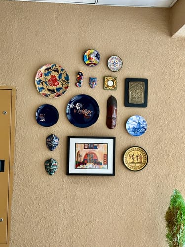 Customer photo review of Floral Art 7, decorative art plate