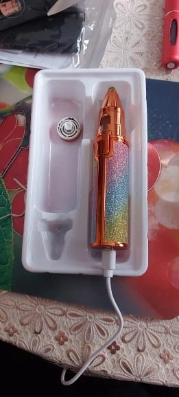Customer photo review of 2 In 1 Rechargeable Flawless Eyebrow & Facial Hair Remover