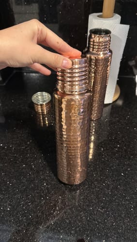 Customer photo review of Bakırhan® Kalaylı Saf Bakır Matara (750ml)