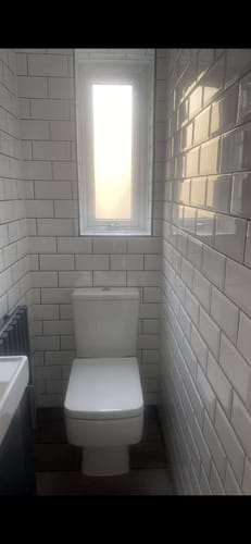 Customer photo review of Serene Close Coupled Toilet & Seat - Space Saver