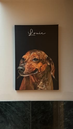 Customer photo review of Pet Art Canvas Wrap