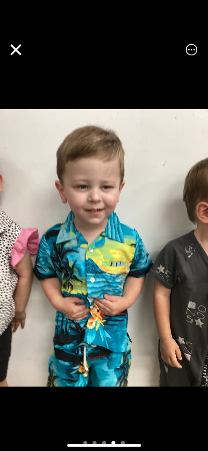 Customer photo review of Sunset Blue Kids Shorts