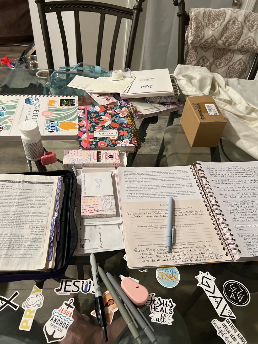 Customer photo review of Spiral Bible™ Transparent Sticky Notes