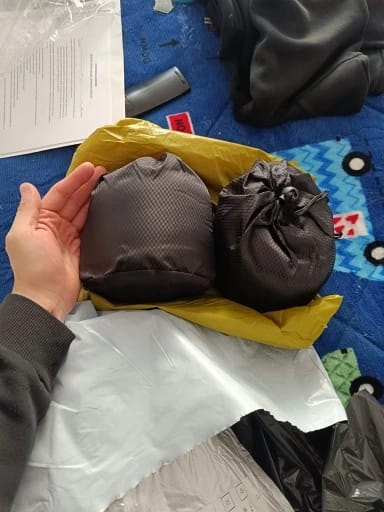 Customer photo review of Memory Foam Travel Pillow