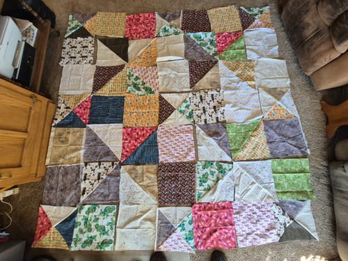 Customer photo review of End of Bolt Mystery Fabric