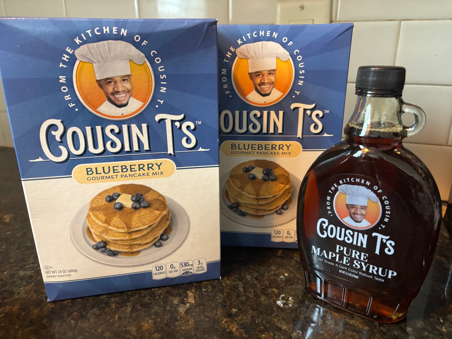 Customer photo review of Cousin T's Pure Maple Syrup