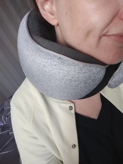 Customer photo review of Memory Foam Travel Pillow