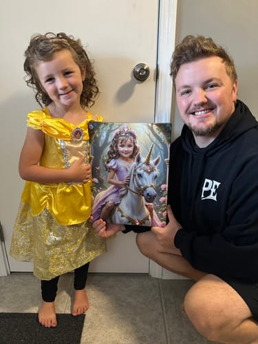 Customer photo review of The Lavender Unicorn Princess