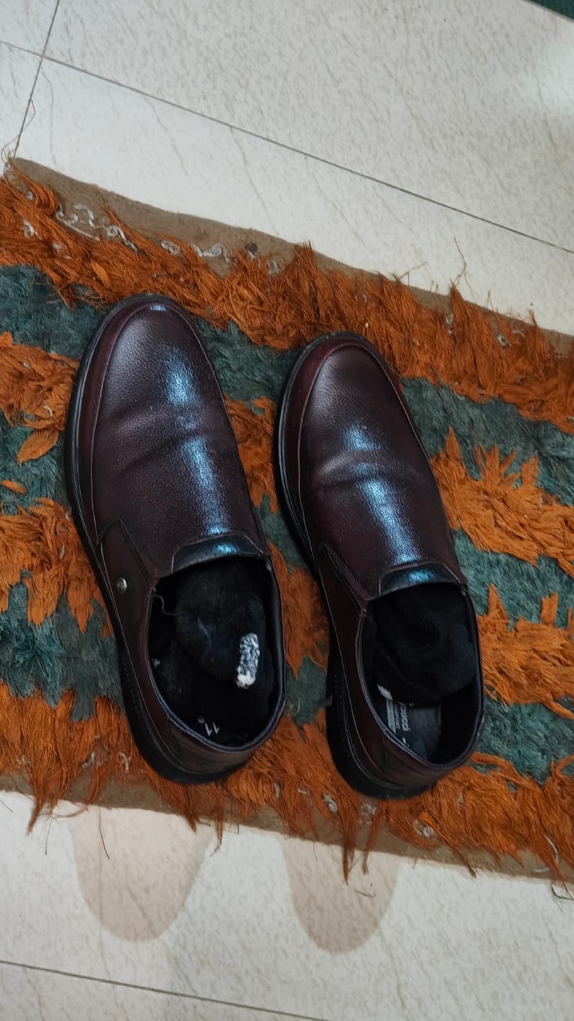 Customer photo review of Bacca Bucci Leather Office Slip-ons Formal Shoes | UK- 06 to 14